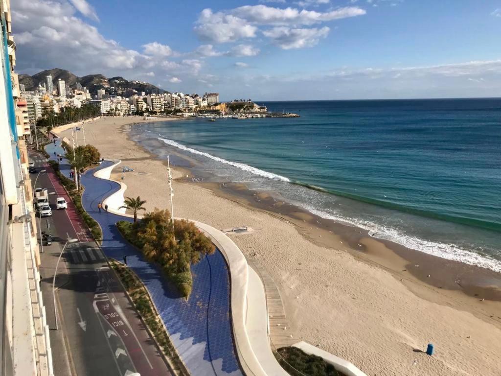 Los Fernandos, 1St Line Beachfront Poniente, 2 Bedroom Apartment Ocean Terrace Benidorm Exterior foto
